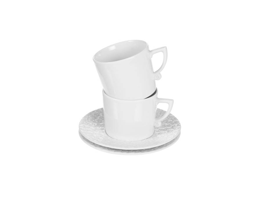 Espresso-Set Royal Blossom weiß