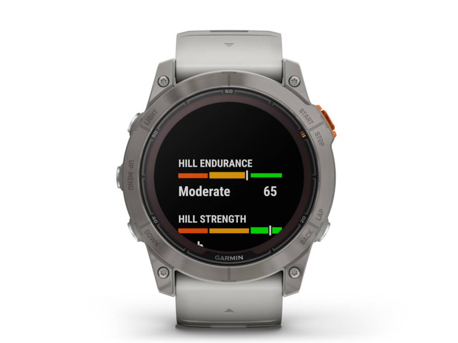  fenix 7X Pro Sapphire Solar Titan 51 mm Kautschukband nebelgrau/glutorange