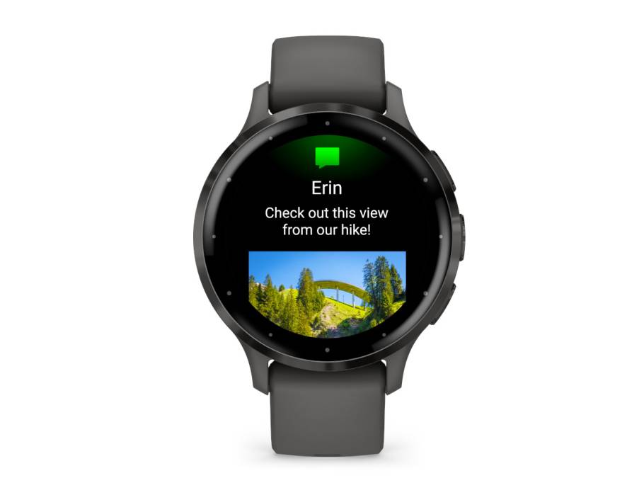 Venu 3S faserverstärktes Polymer kieselgrau 41mm kieselgraues Kautschukband