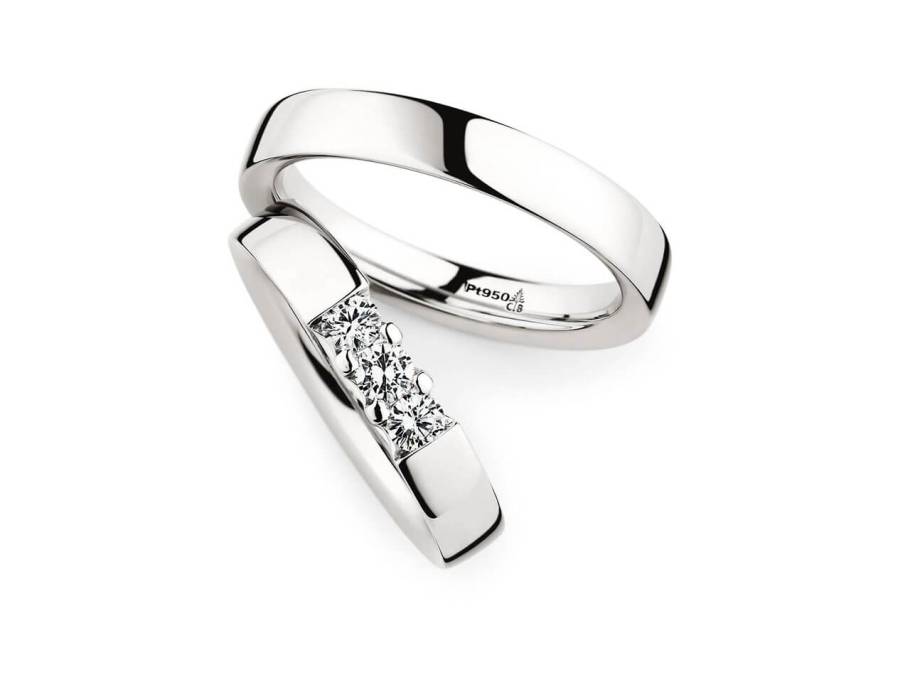 Trauring Paar Nr.  31 Platin