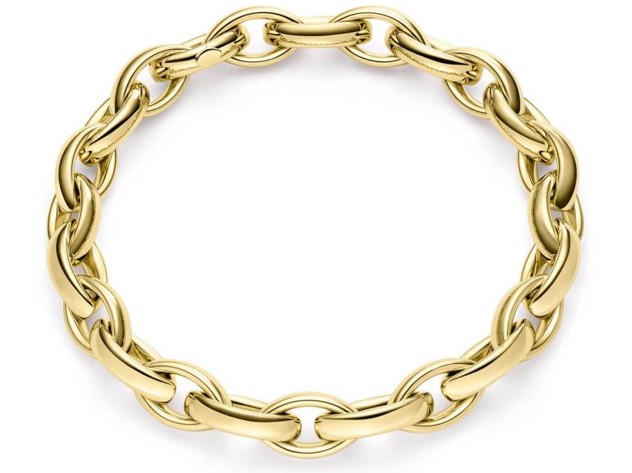 Navette Collier 19 Gelbgold