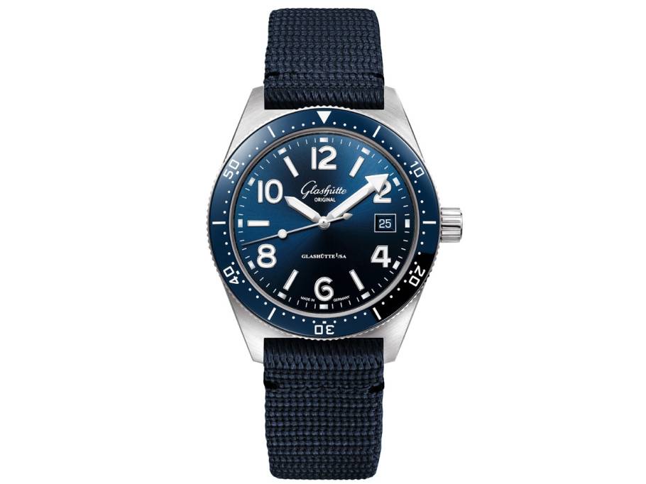 SeaQ Edelstahl blau Synthetikband