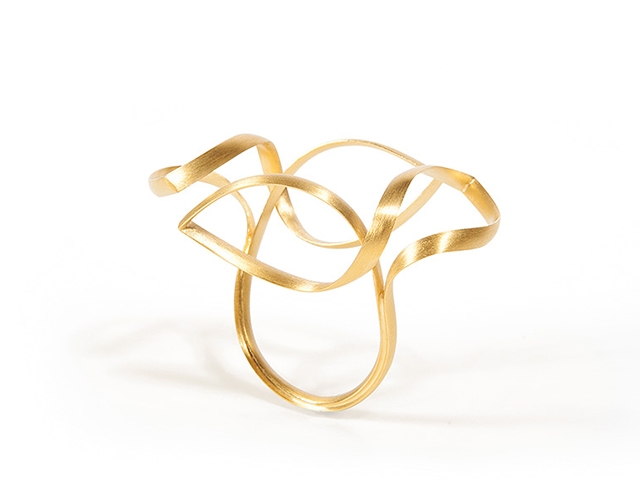 Ring Silber goldplattiert