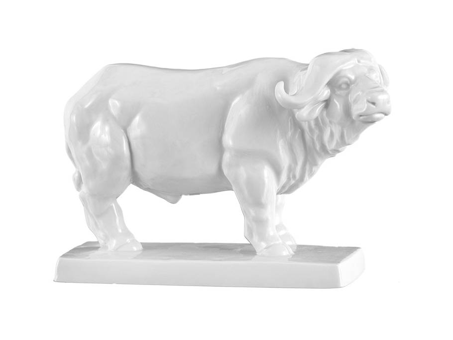 Figur Büffel weiß