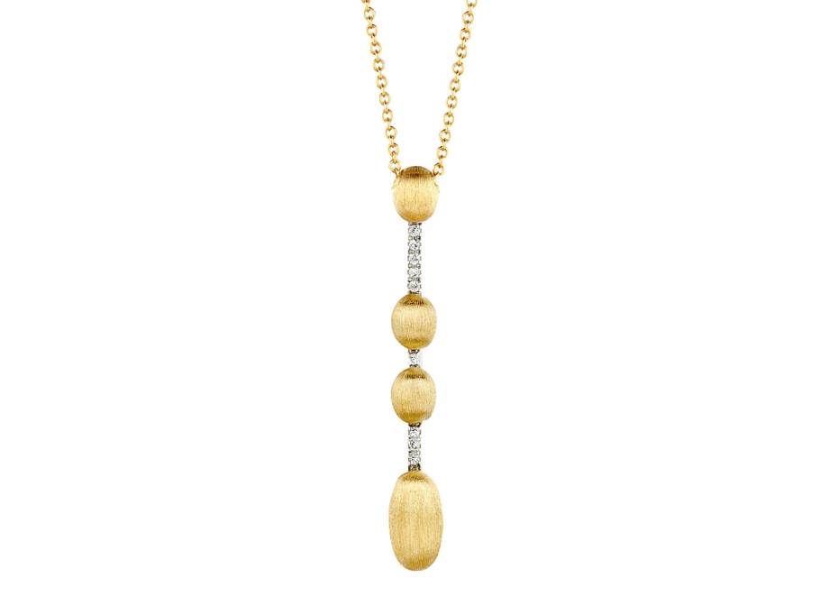 Dancing in the Rain Elite Collier Gelb- und Weißgold 0,04 ct