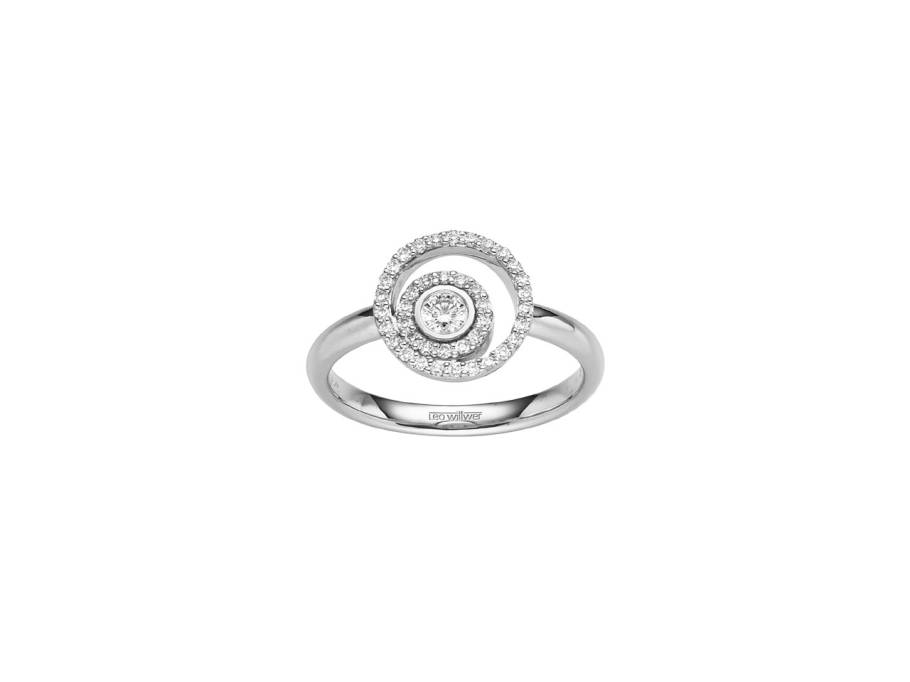 Panta Rhei Ring Weißgold mit Brillanten 0,32ct