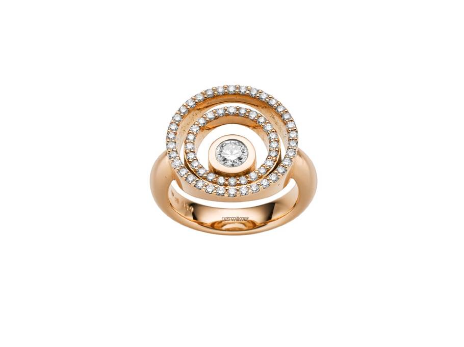 Panta Rhei Ring Roségold mit Brillanten 0,87ct