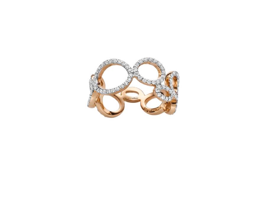 Panta Rhei Ring Roségold mit Brillanten 0,67ct