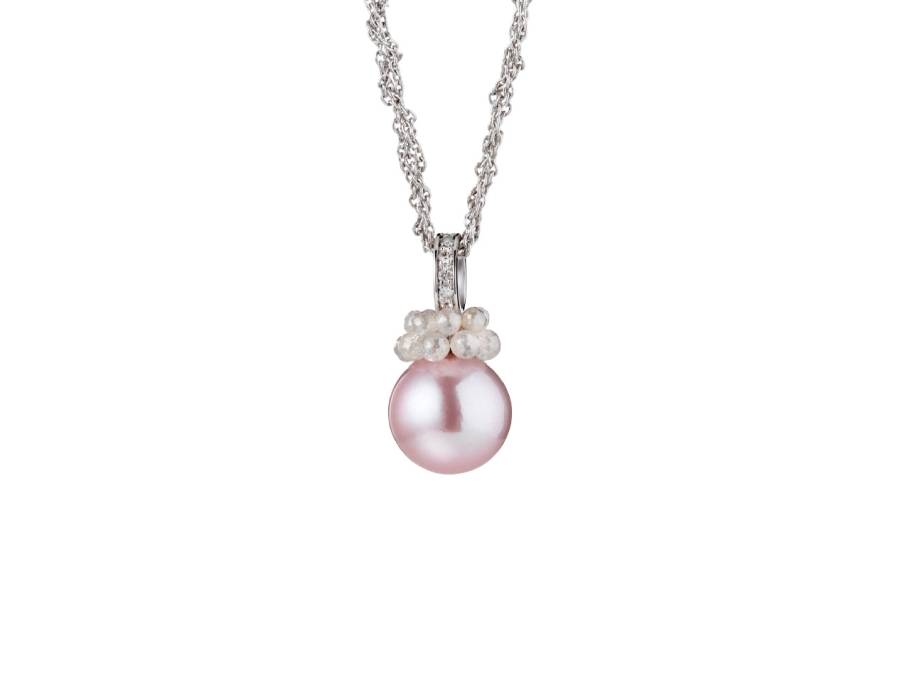 Rendezvous Collier Silber mit Zuchtperle und Brillanten