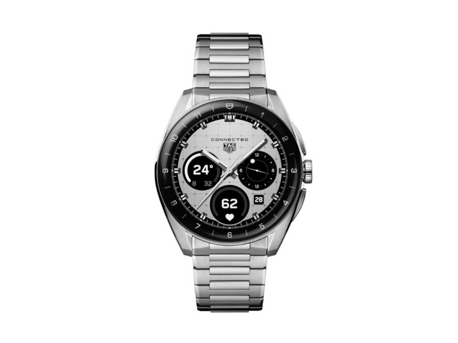   Connected Calibre E5 Smartwatch Edelstahl 40mm digitales Zifferblatt Metallband