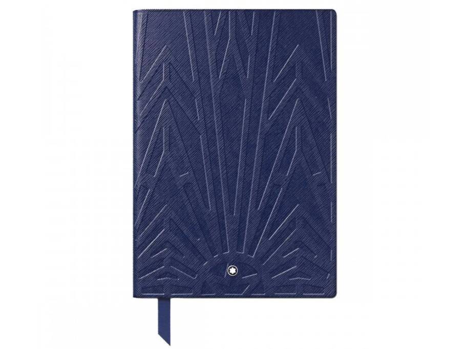 The Origin Collection Notizbuch #163 mittelgroß blaues Leder liniert