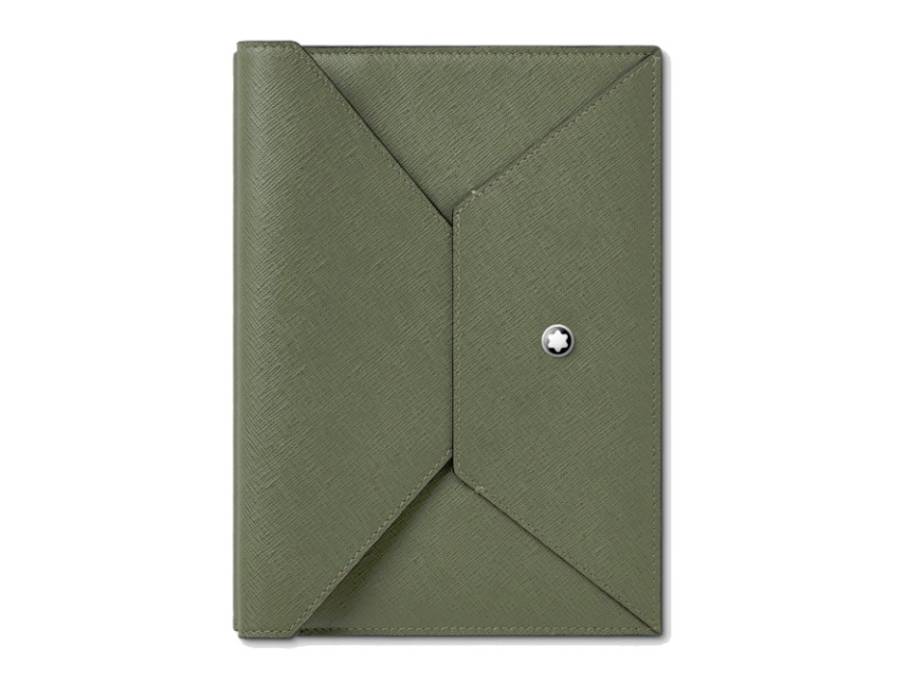 Sartorial Envelope Notizbuch #146 graugrünes Leder liniert