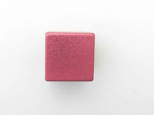 Anhänger Würfel Aluminium 10mm Pink