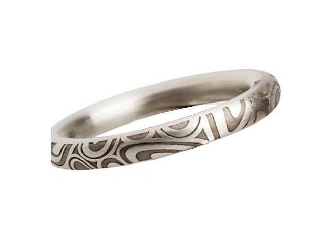 Ring Edelstahl 3mm mit Muster