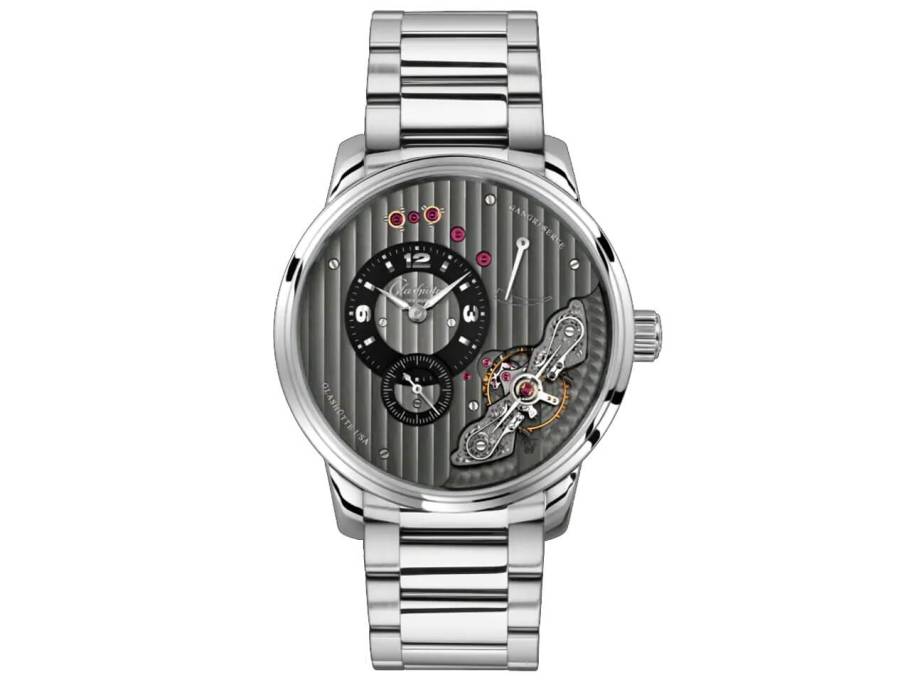 PanoInverse XL Reserve Herrenuhr Edelstahl Metallband