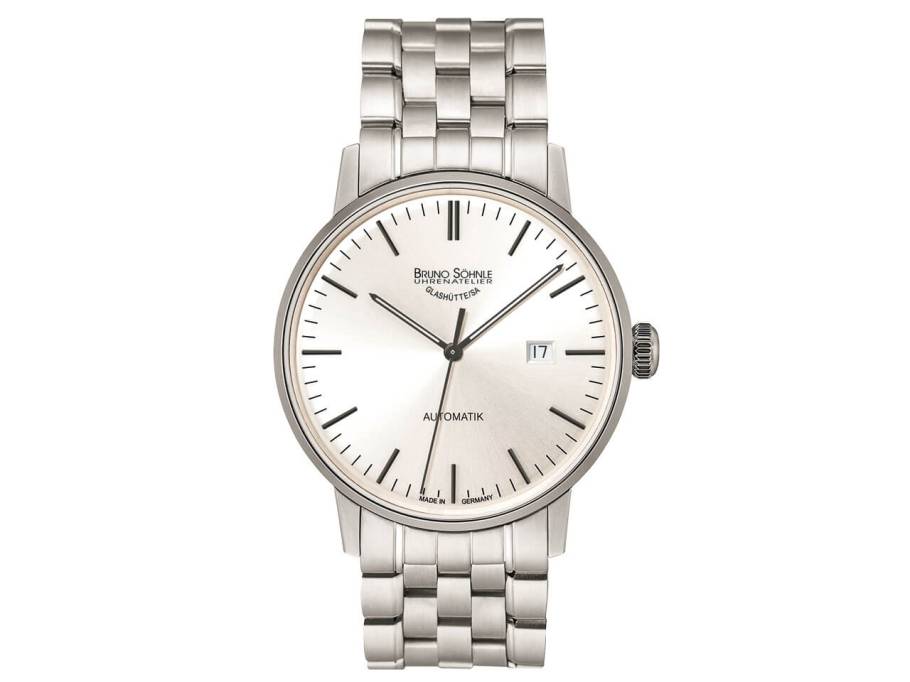 Stuttgart BIG Automatik silber Index Edelstahlband