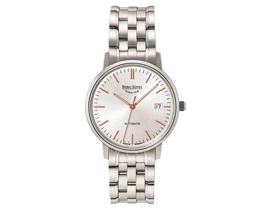 Stuttgart SMALL Automatik silber Index Edelstahlband