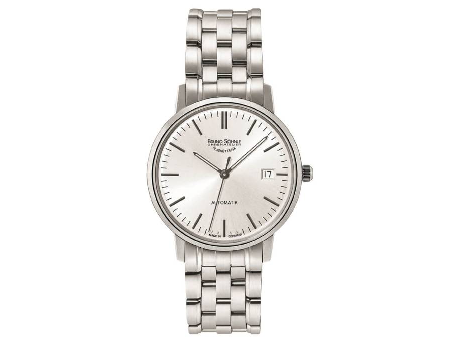 Stuttgart SMALL  Automatik silber Index Edelstahlband