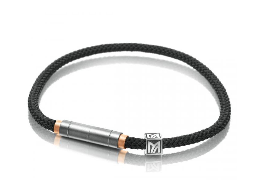 Armband Carbon Würfel aus Titan