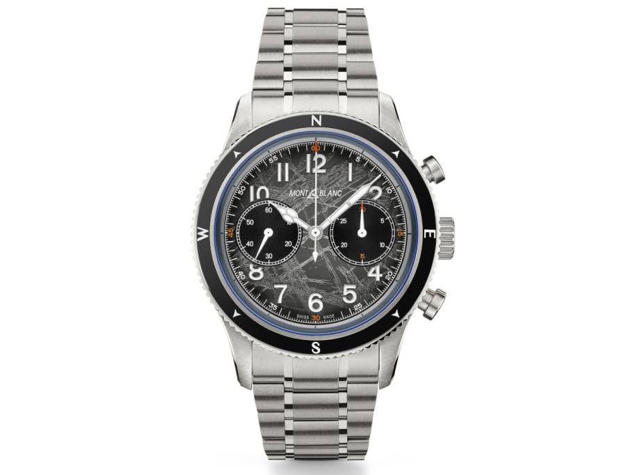  1858 Automatic Chronograph 0 Oxygen The 8000 Edelstahl grau Metallband