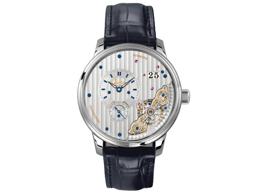 PanoMaticInverse Herrenuhr Edelstahl
