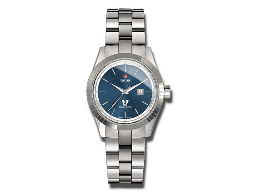 HyperChrome Classic Automatik Edelstahl blaues Zifferblatt Edelstahlband