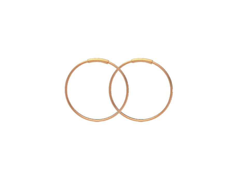 Creole massiv 20mm Gelbgold 