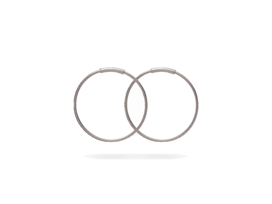 Creole massiv 20mm Platin