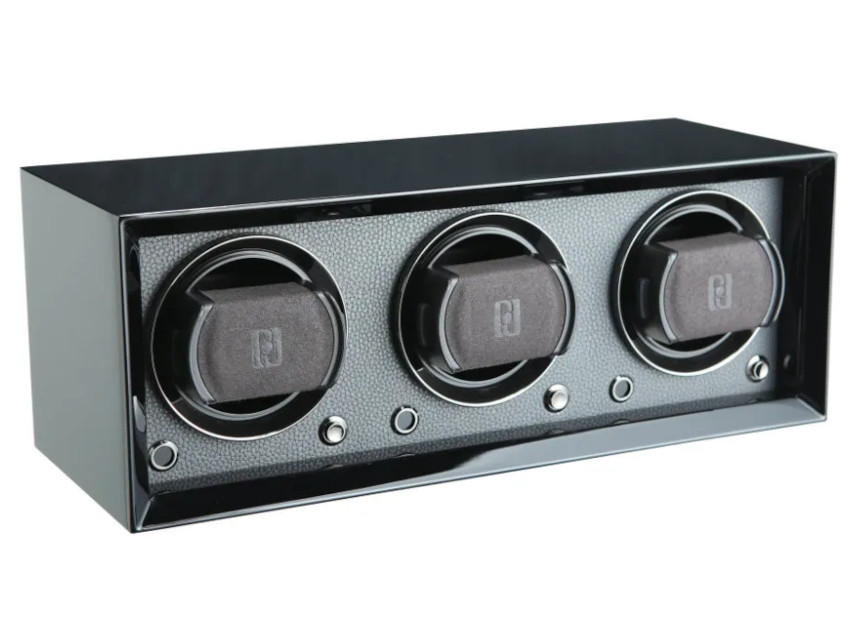 Gentlemen  3 Uhrenbeweger Holz schwarz