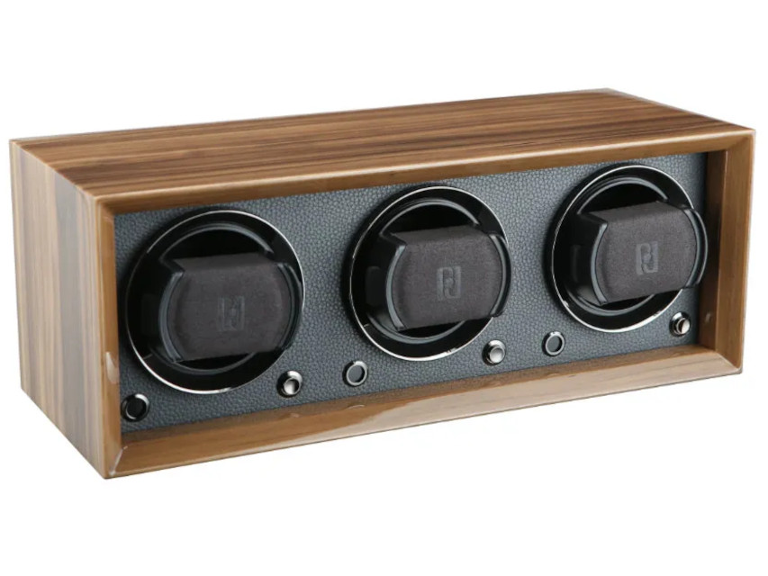 Gentlemen  3 Uhrenbeweger Holz Walnuss