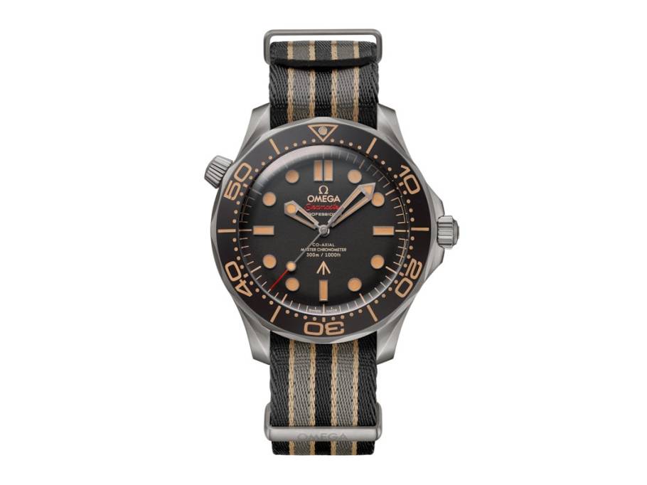 Seamaster Diver 300M "007 Edition" Automatik Titan 42mm braunes Zifferblatt NATO Band