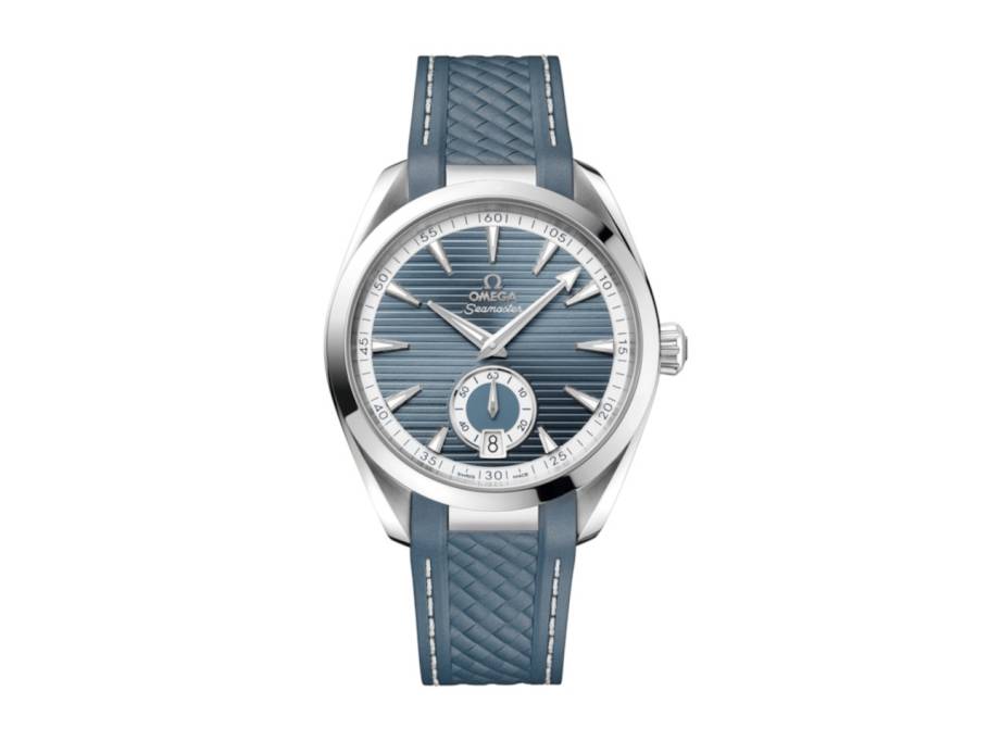 Seamaster Aqua Terra 150M Automatik Kleine Sekunde Edelstahl 41mm blaues Zifferblatt Kautschukband