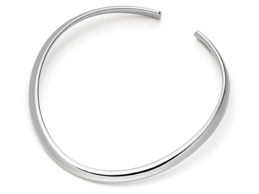 Flix.Flex Halsreif oval Weißgold 9mm