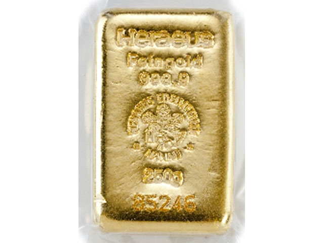 Goldbarren 250 Gramm