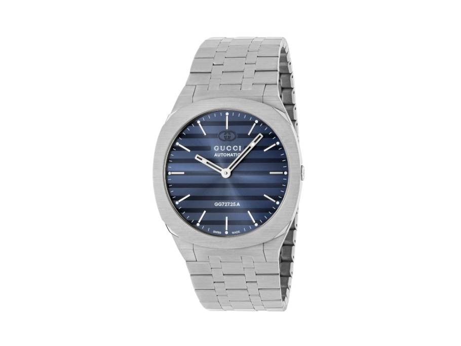 25H Automatik Edelstahl 40mm blaues Zifferblatt Metallband YA163321