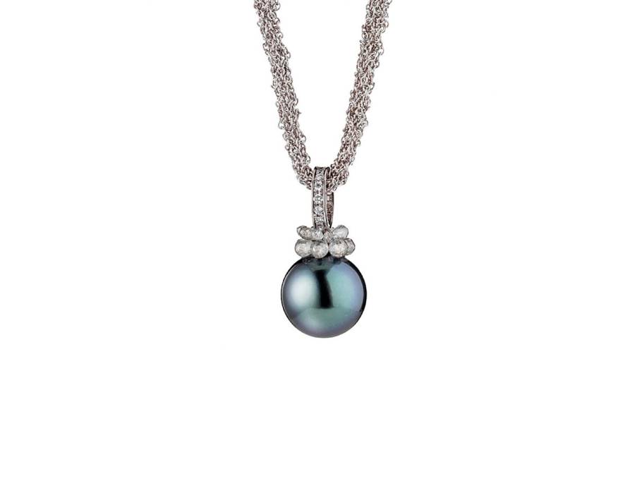 Rendezvous Collier Silber mit Tahitiperle und Brillanten