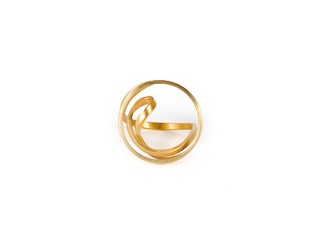 Ring Silber goldplattiert