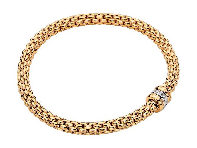 FlexIt Solo Armband mit Brillanten Gelbgold