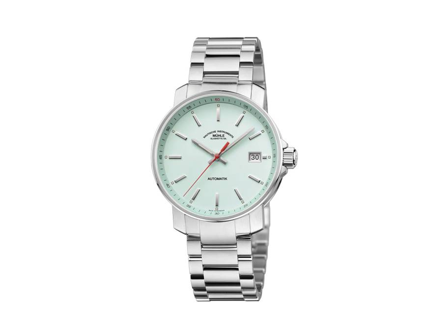 29er Automatik Edelstahl 36mm mintfarbenes Zifferblatt Metallband
