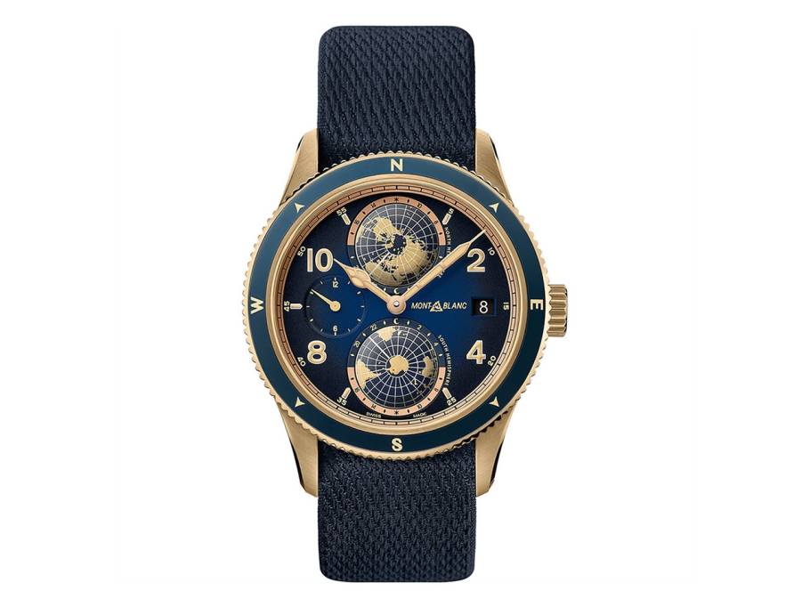  1858 Automatic Geosphere Bronze Messner Limited Edition blau