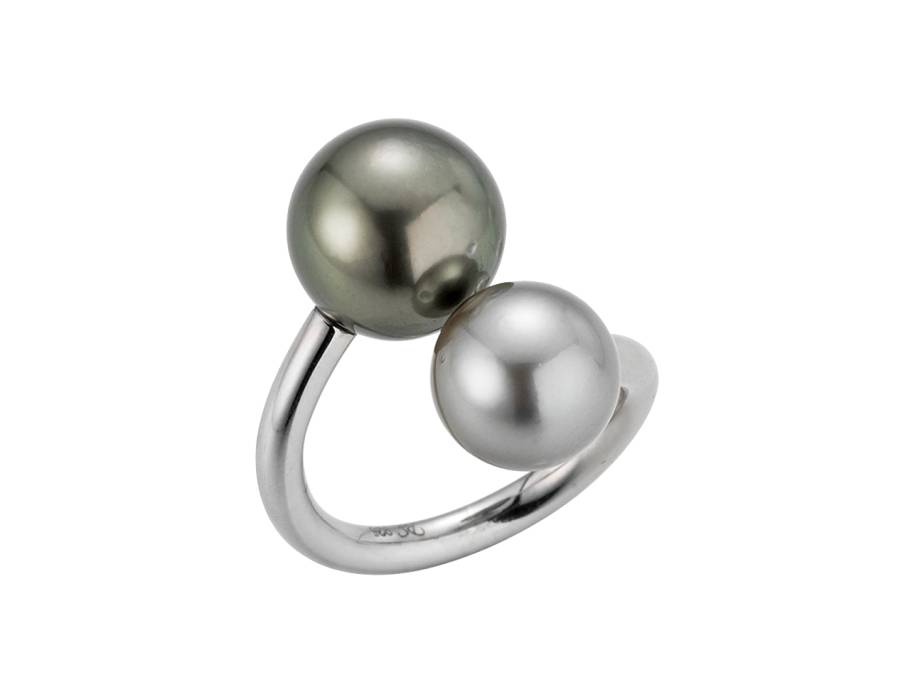 Urban Wired Ring Silber mit Tahitiperle