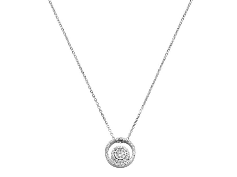 Panta Rhei Collier Weißgold mit Brillanten 0,34ct