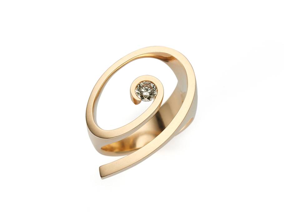 Orion Ring mit Brillanten Roségold