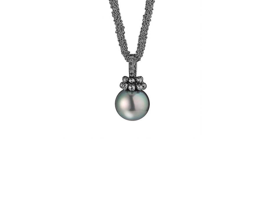 Rendezvous Collier Silber rhodiniert mit Brillanten