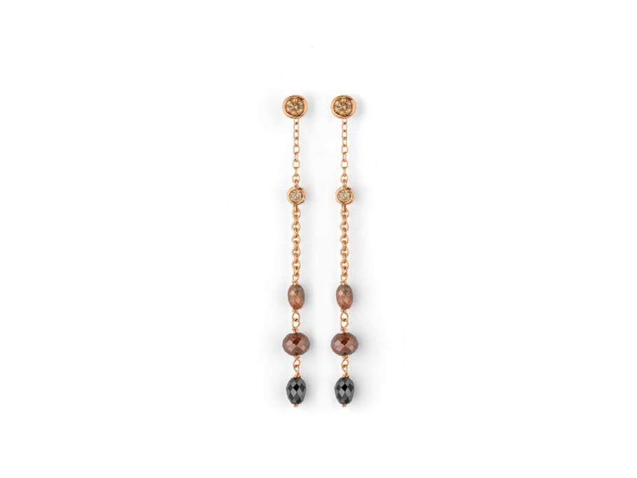 Castaway Ohrhänger Rosegold mit Diamanten