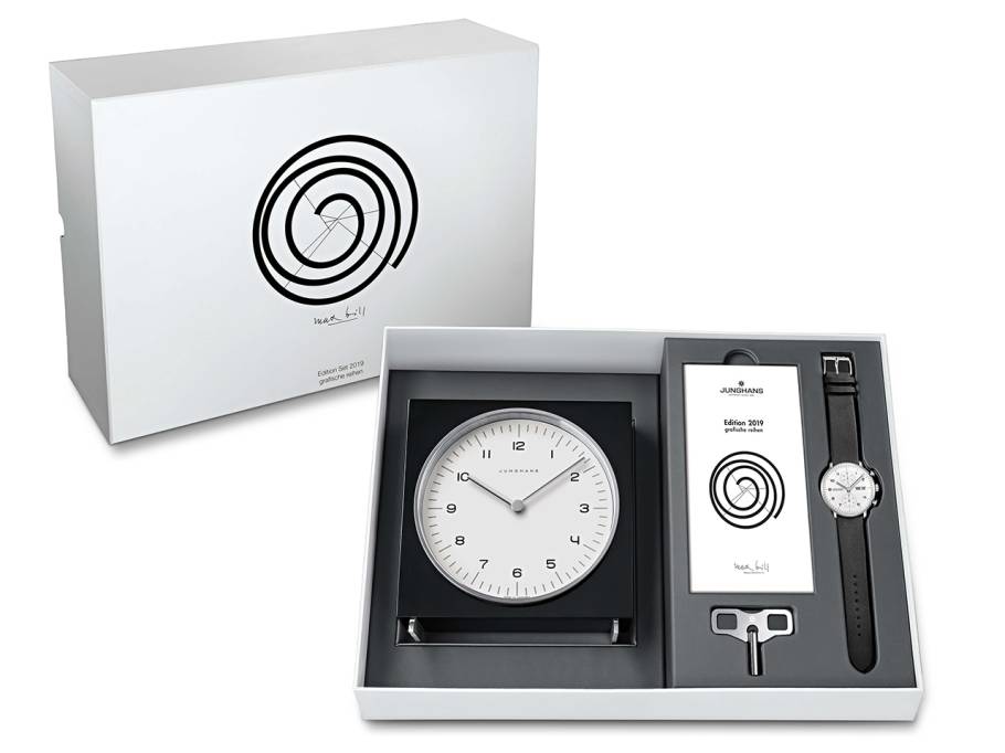 Max Bill Edition 2019 Set Chronograph und Tischuhr