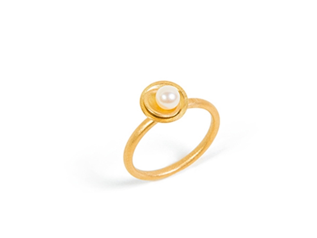 Ring Silber goldplattiert