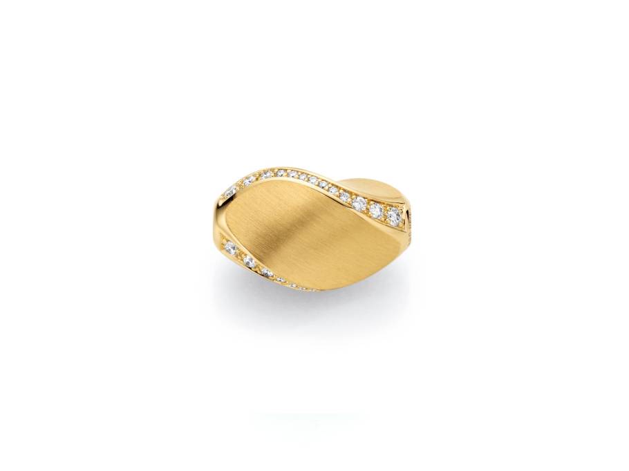 Wechselschließe Twister Gelbgold 16mm mit Brillanten 0,230ct