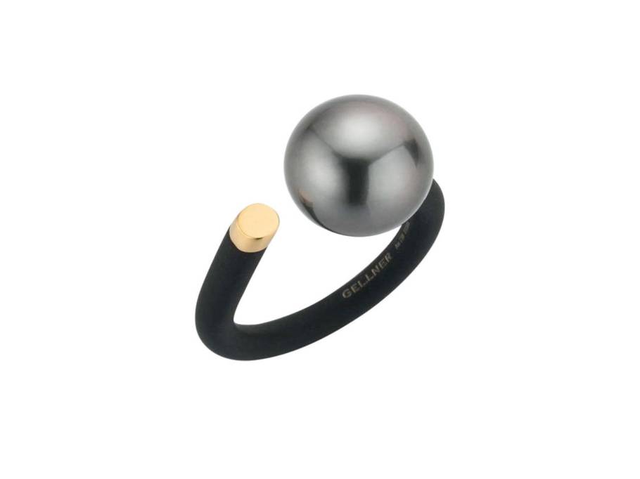 Stars in Heaven Ring Edelstahl und Rosegold mit Tahitiperle