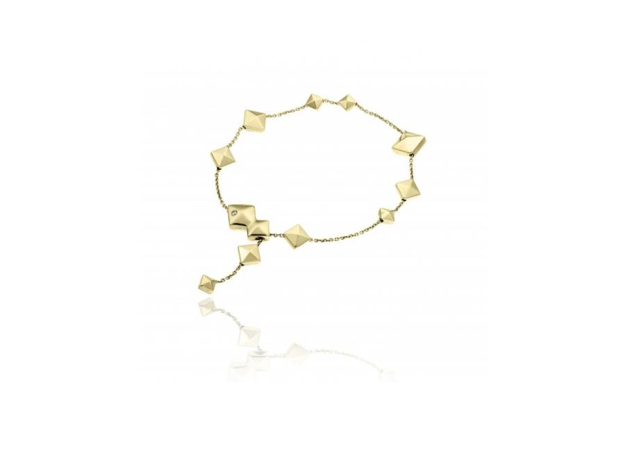 Armillas Pyramis Armband Gelbgold mit Brillant 0,010ct